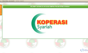 Aplikasi Koperasi Syariah Berbasis Web (Codeigniter)