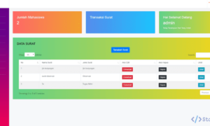 Aplikasi Pengajuan Surat Berbasis Web (Codeigniter)