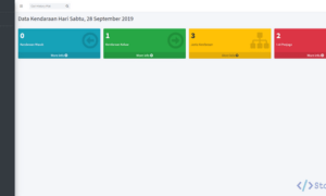 Sistem Aplikasi Parkir Berbasis Web (Codeigniter)