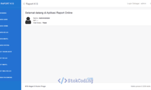 Sistem Aplikasi Raport K13 Berbasis Web (Codeigniter)