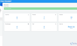 Aplikasi Pemesanan Tiket Pesawat (Codeigniter)