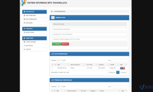 Sistem Aplikasi Perawatan Kendaraan Dinas (PHP)