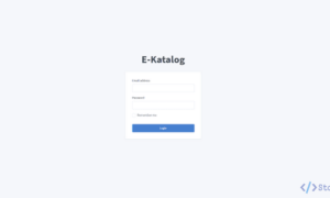 Sistem Informasi E-Katalog Berbasis Web (Laravel)