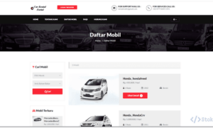 Sistem Informasi Rental Mobil Online (PHP)