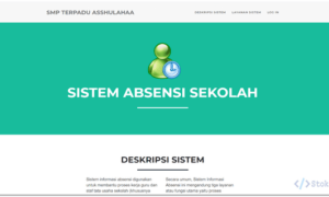 Sistem Absensi Sekolah Berbasis Web (PHP)