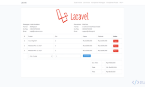 Aplikasi E-Invoice Berbasis Web (Laravel)