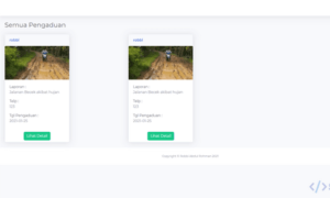 Aplikasi Pengaduan Masyarakat Berbasis Web (Codeigniter)