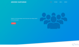 Aplikasi Absensi Karyawan Berbasis Web (PHP)