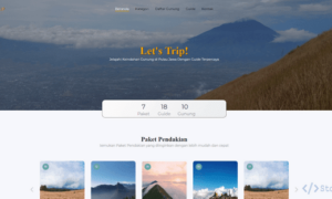 Aplikasi Web Penjualan Tiket Pendakian Gunung (Codeigniter)