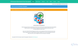 Aplikasi Pemesanan Obat Berbasis Web (PHP)