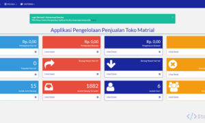 Aplikasi Penjualan Bahan Material Berbasis Web (PHP)