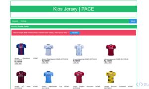 Aplikasi Toko Baju Jersey Berbasis Web (PHP)