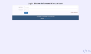 Sistem Informasi Kenotariatan Berbasis Web (Codeigniter)
