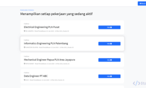 Sistem Informasi Lowongan Kerja Berbasis Web (PHP)