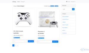 Aplikasi Toko Online Berbasis Web (Codeigniter)