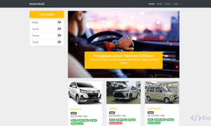 Sistem Informasi Rental Mobil Berbasis Web (Codeigniter)