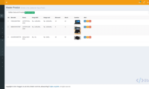 Aplikasi Penjualan Kasir Berbasis Web (PHP)