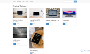 Aplikasi Toko Elektronik Berbasis Web (PHP)