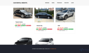 Sistem Aplikasi Rental Mobil Berbasis Web (Codeigniter)