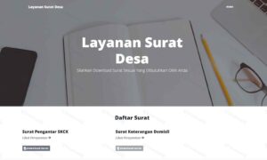 Aplikasi Layanan Surat Desa Berbasis Web (Codeigniter)