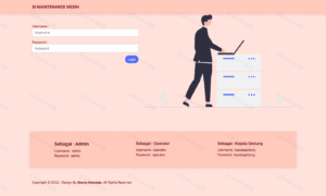 Sistem Informasi Pemeliharaan Mesin Berbasis Web (Laravel)